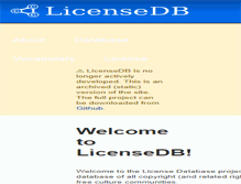 Tablet Screenshot of licensedb.org